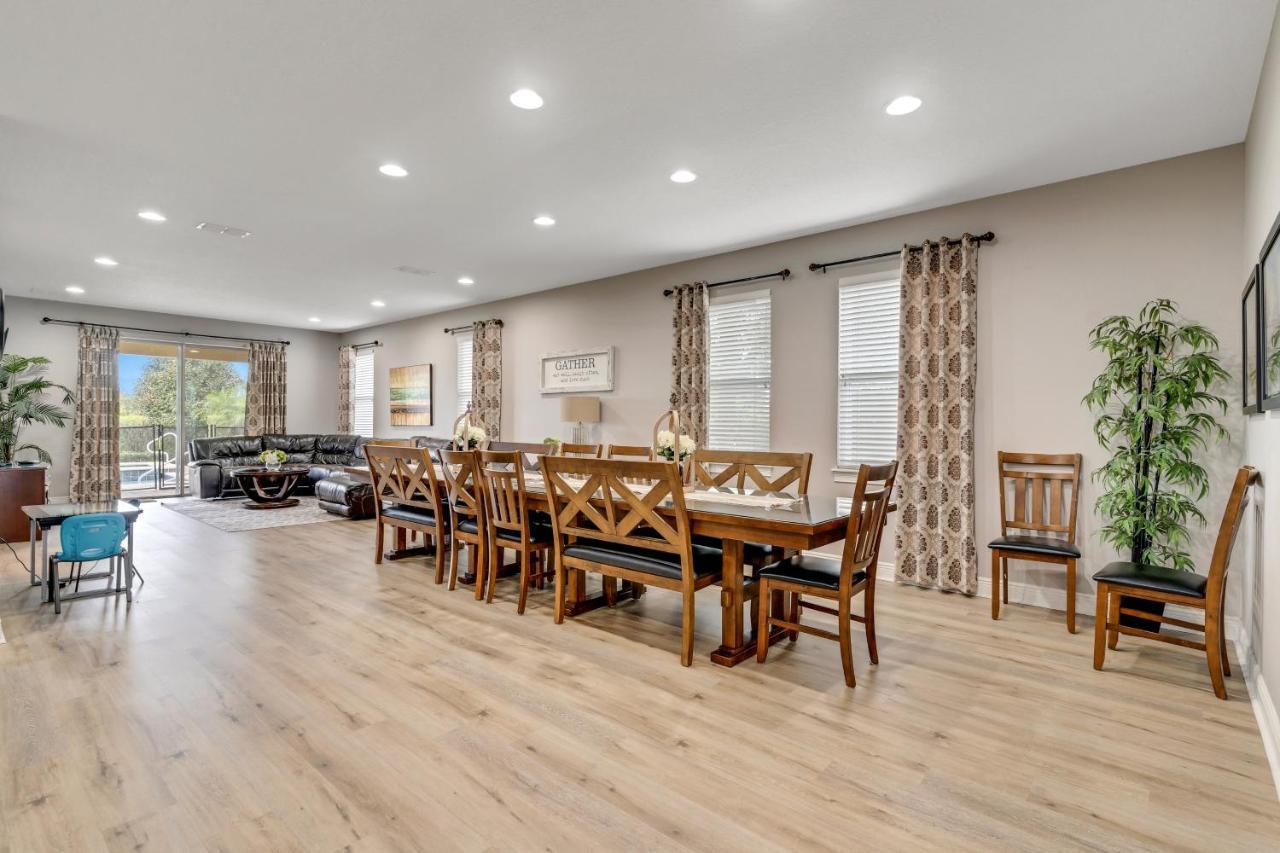 Huge 10 Bdr Family House With Arcades And Free Pool Heat Near Disney Орландо Екстер'єр фото